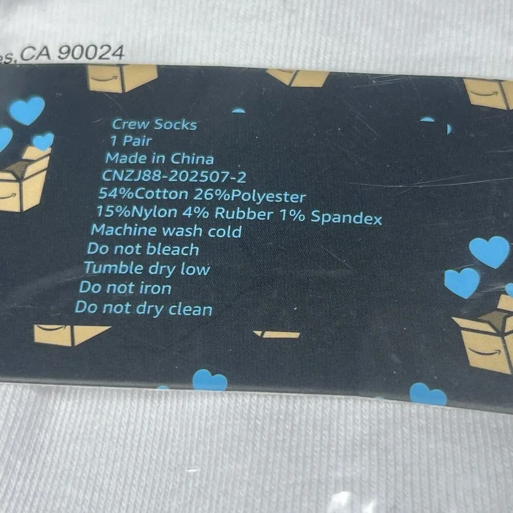Amazon Employee Driver Appreciation Socks Color Stripe Brand New